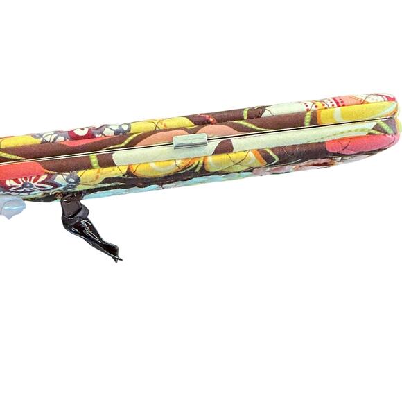 VERA BRADLEY Opera Quilted Wallet Folkloric, Make Me Blush, Buttercup - Picture 6 of 16